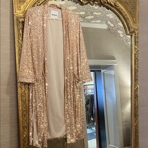 BB Dakota Gold Sequin Blazer
